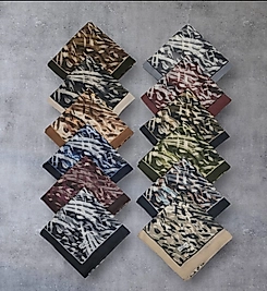 Bambu Kreş Eşarp Desen 1 Toplam 12 Adet