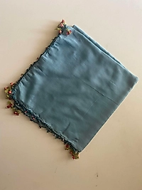 kiraz oyalı boncuklu yazma su yeşili