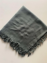 düz renk boncuklu yazma yeşil