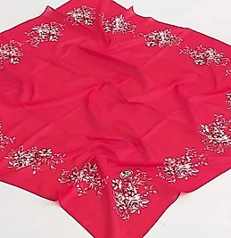 kırmızı içi boş dikişli yazma