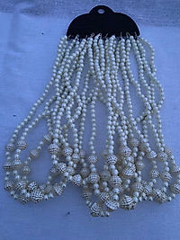 Plastik inci kolye 10 adet