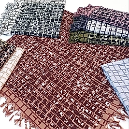 Desenli Sökme Boncuklu Eşarp 40 Adet