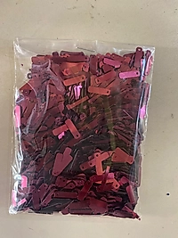 Dikdörtgen Plastik Oya Pulu Bordo