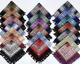 Desenli Sökme Boncuklu Eşarp 2