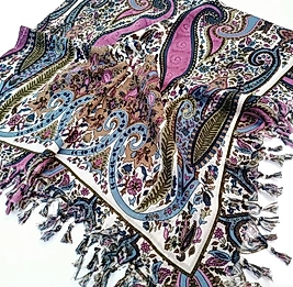 Etnik Desenli Sökme Boncuklu Eşarp 10 adet