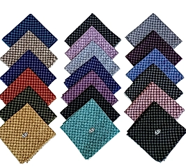 Küçük Kare Flamlı Eşarp 10 Adet