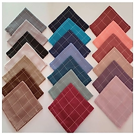 Viskon Damalı Flamlı Eşarp 20 Adet