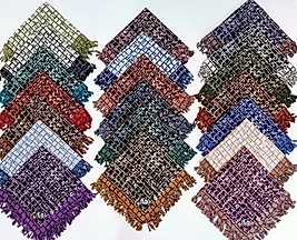 Desenli Sökme Boncuklu Eşarp 1