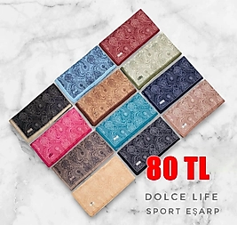 Sport Eşarp 12 Adet Desen 21